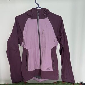 REI Women's Taku Waterproof Softshell Jacket - Purple and Lavender